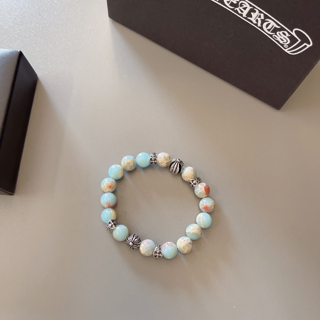 Chrome Hearts Chromecrafts Blue Opal Bracelet